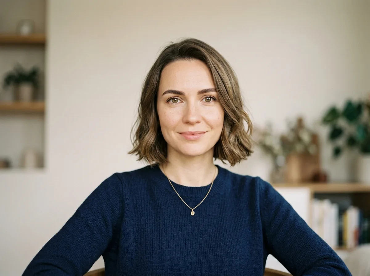 Аватар Захаровой Анастасии, женщина 30-35 лет, спокойное выражение лица, нейтральный фон